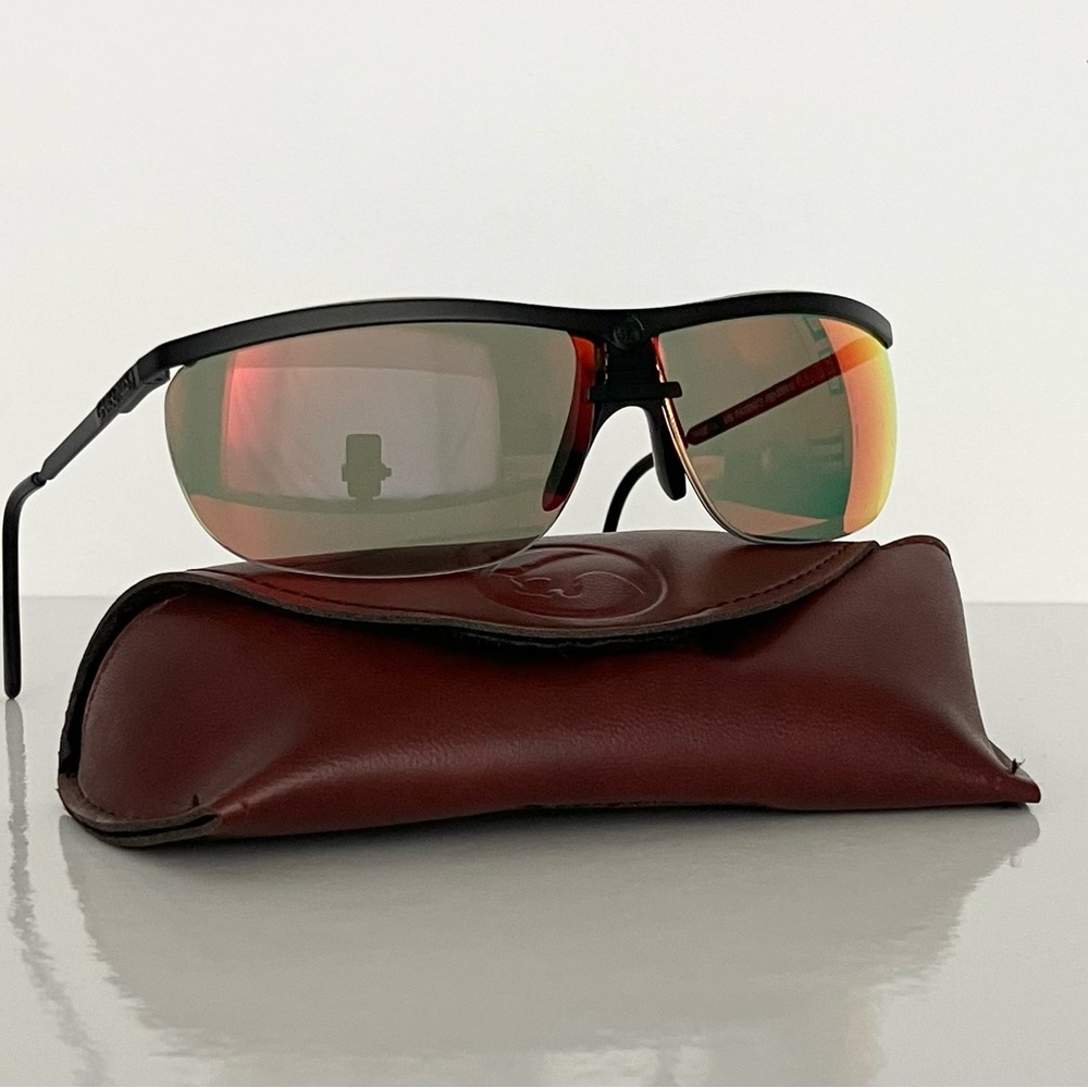 Gargoyles - Legends by Gargoyles Sunglasses Black Frame/Red Mirrored Lenses